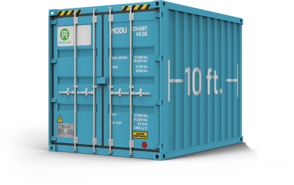 shipping container size, 10 foot