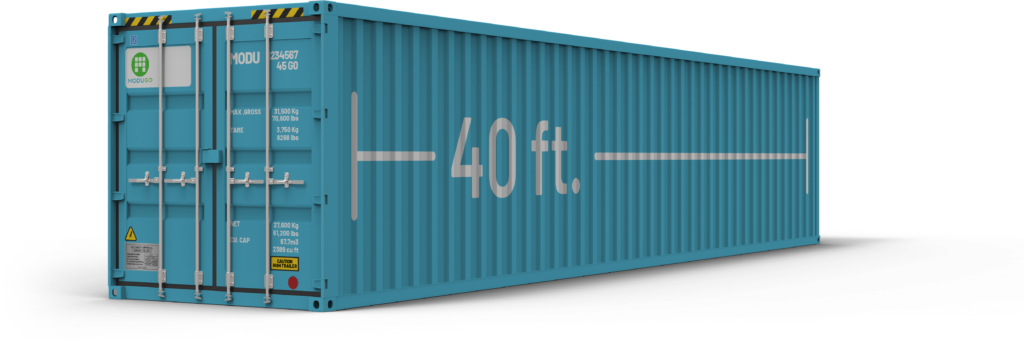 shipping container size, 40 foot